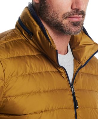 Men's Packable Neck Pillow Zip-Front Quilted Jacket