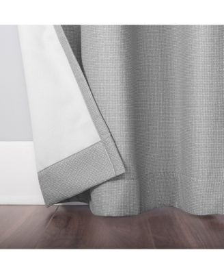 Lindstrom Textured Draft Shield Fleece Insulated Room Darkening Grommet Curtain Panel