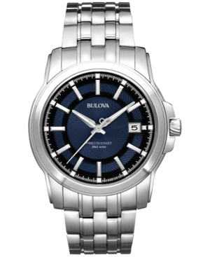 Bulova Men's Precisionist Stainless Steel Bracelet Watch 42mm 96B159