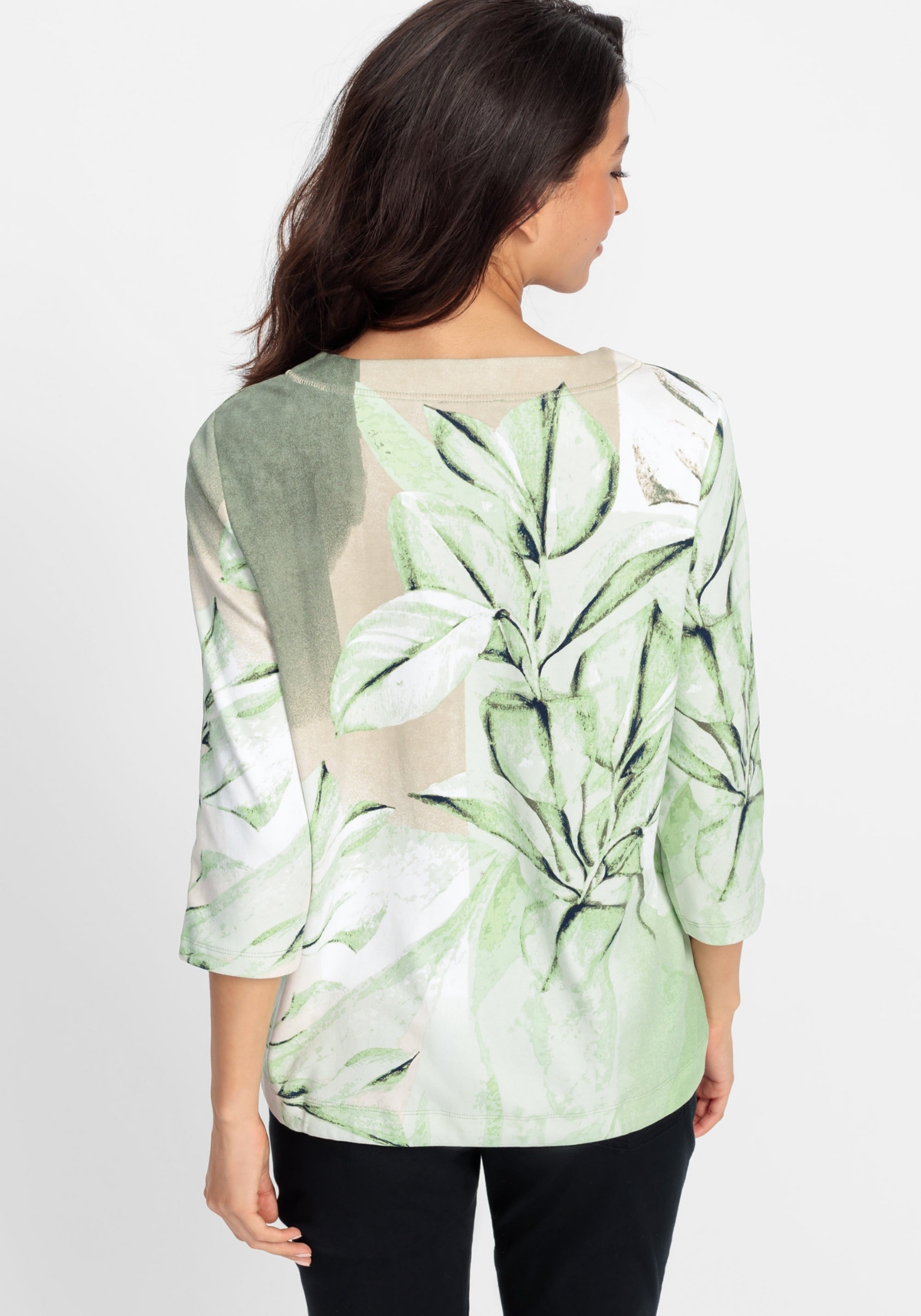 Olsen Women's 100% Cotton Statement Jersey Top