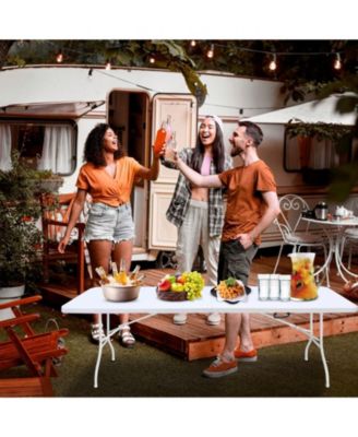 Streamdale 8ft Foldable Table Portable and Durable for Outdoor Activities