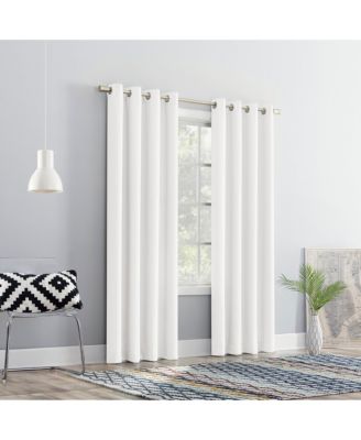 Grant Modern Glam Semi-Sheer Grommet Curtain Panel