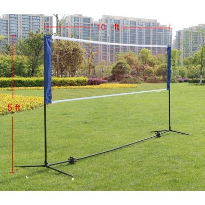 Streamdale Portable Volleyball/Badminton/Tennis Net (10FT) with Stand & Bag