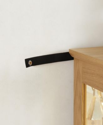  Lighted Curio Glass Display Cabinet with Adjustable Shelves, Bulbs