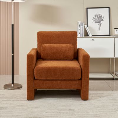 Modern Chenille Accent Chair for Living, Bedroom, Office