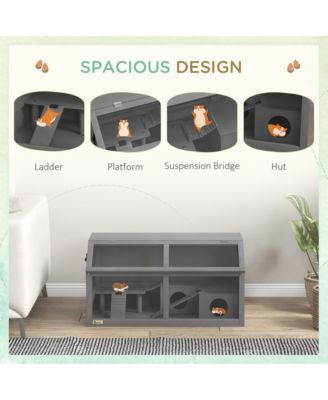 Wooden Hamster Habitat with Accessories