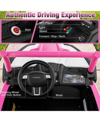 2-Seater Kids Ride on UTV with 2.4G Remote Control for over 3 Years Old Children-Pink