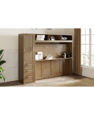 Murphy Bed with Wardrobe and Storage
