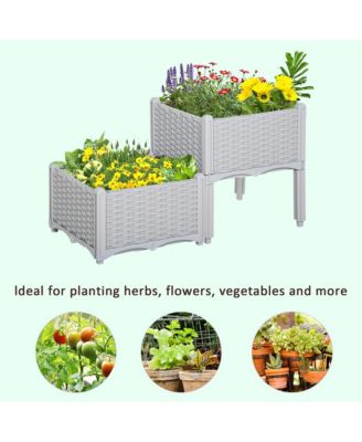 Self-Watering Raised Garden Bed with Legs