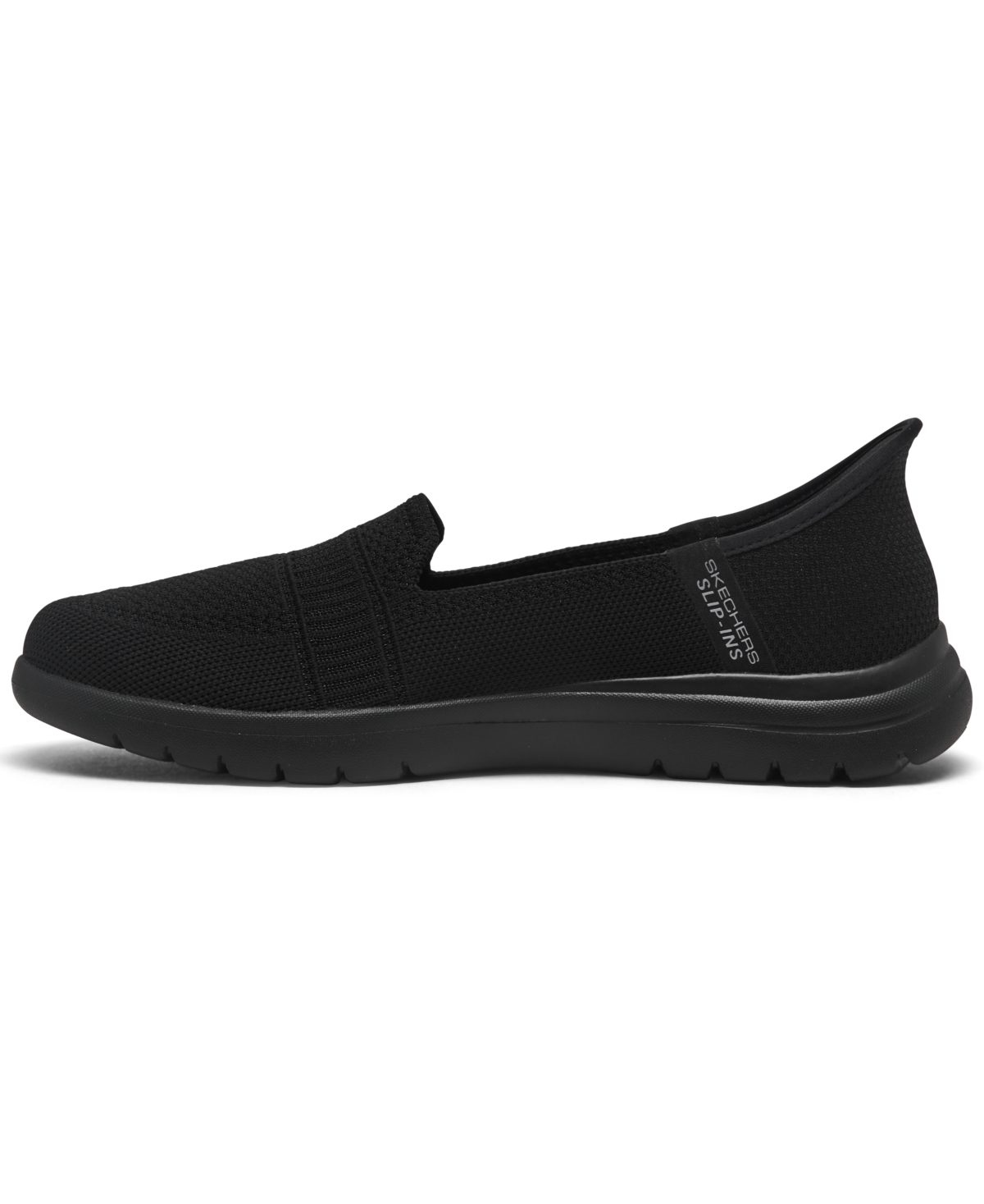 Skechers Womens Black Go Walk Arch Fit 2-0 Delara Knitted Low-top Trainers In Black