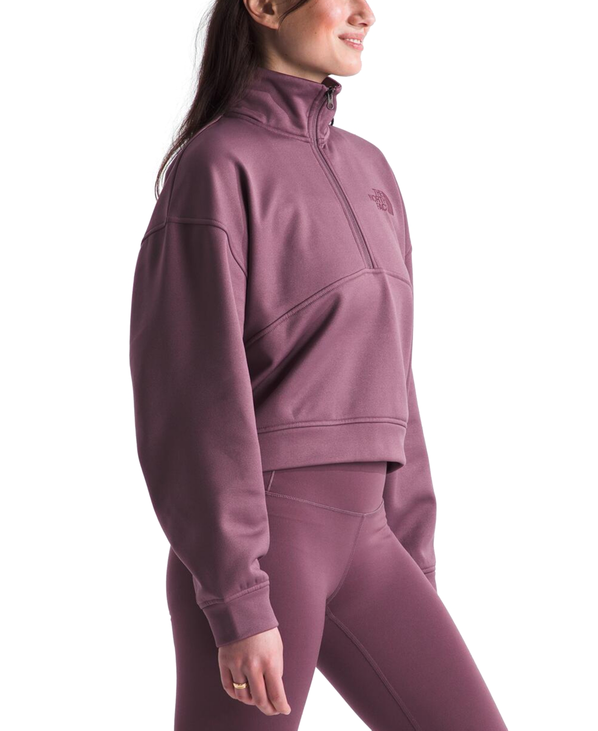 Shop The North Face Women's Horizon Performance Fleece Top In Midnight Mauve