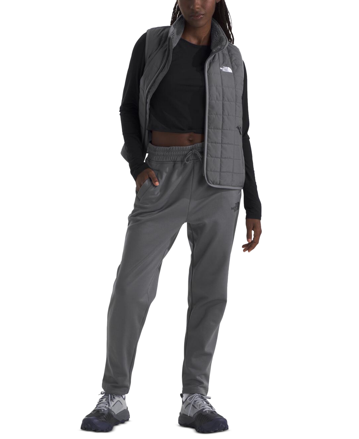 The North Face Women's Horizon Performance Fleece Pants In Smoked Pearl