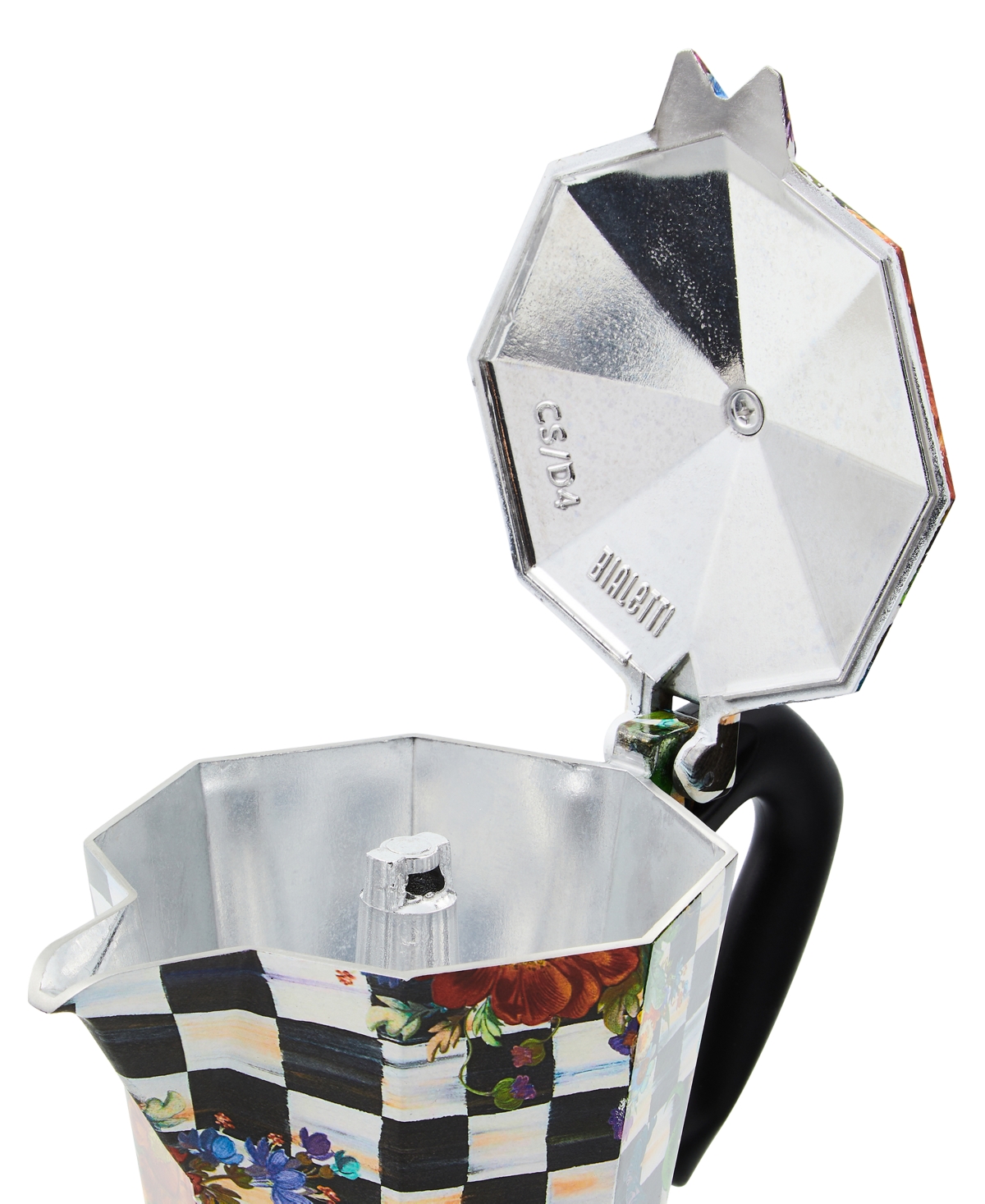 Mackenzie-childs Courtly Flower Market 3 Cup Moka Pot In No Color