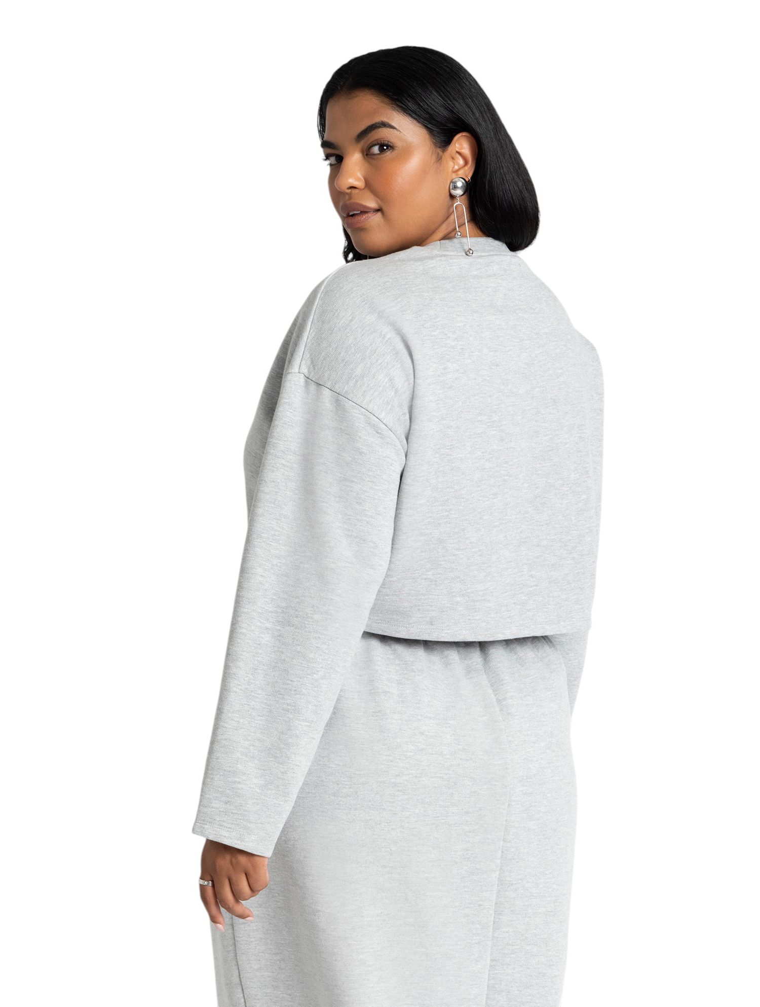 Women's Oversized Cropped Sweatshirt