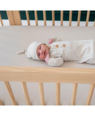 Baby Girls Knotted Gown with Hat Set