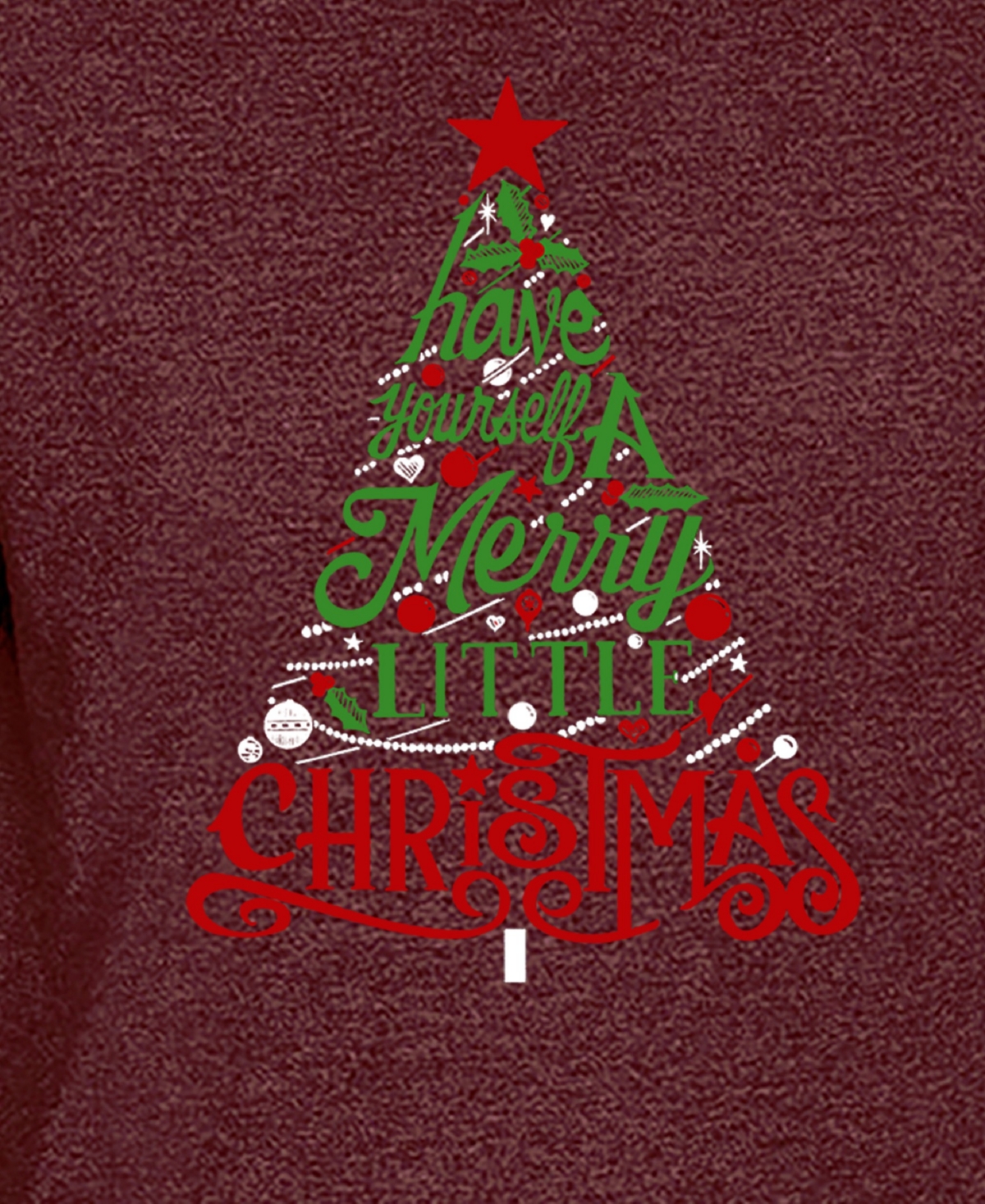 La Pop Art Men's Have Yourself a Merry Little Christmas Premium Blend Word Art T-Shirt