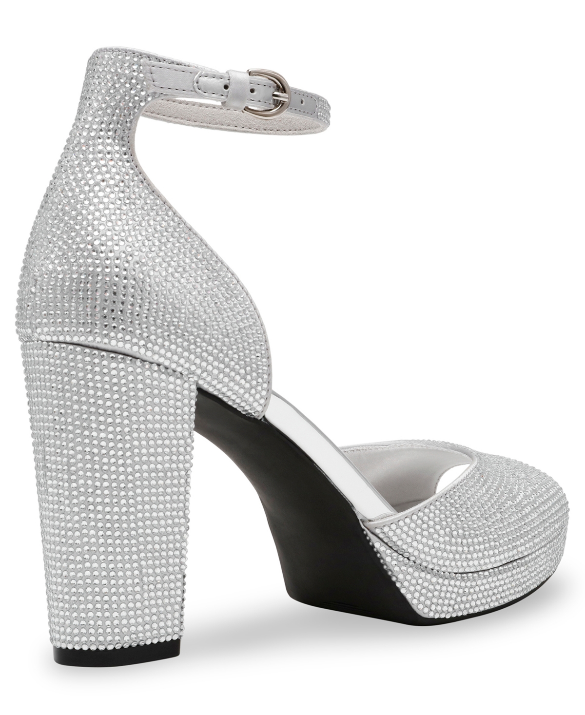 Anne Klein Women's Vista Embellished Platform Dress Sandals In Black Crystal
