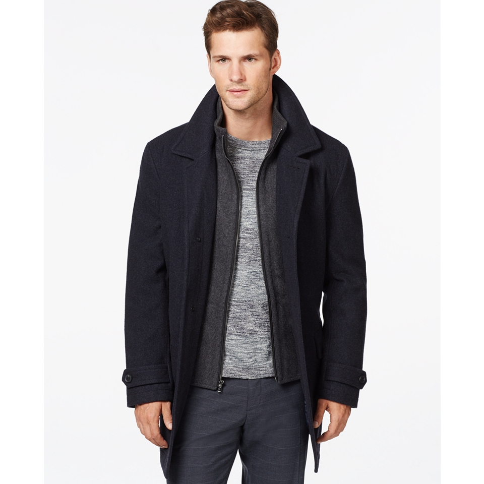 MICHAEL Michael Kors Big & Tall Wool Blend Car Coat   Coats & Jackets