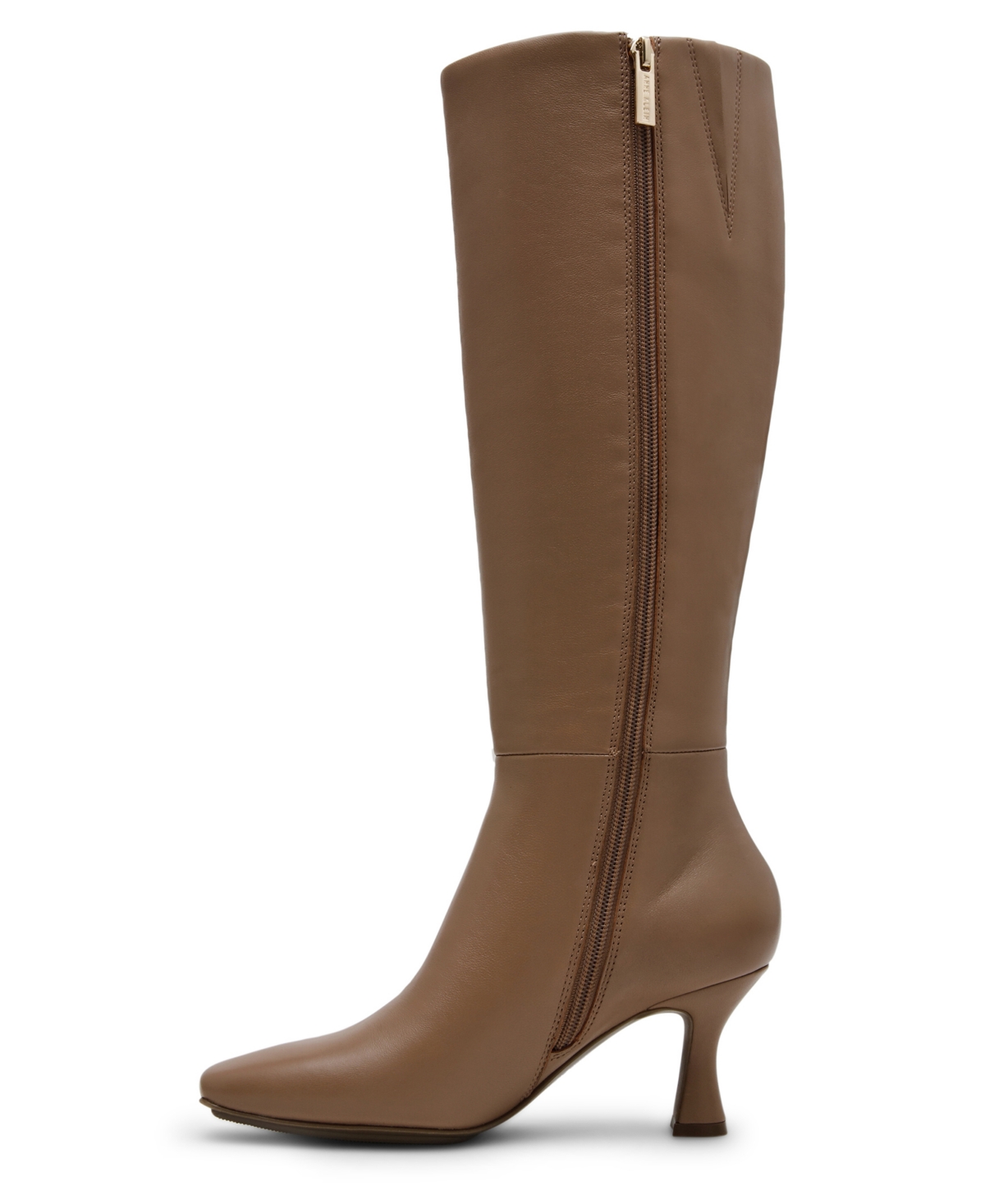Anne Klein Women's Perfection Leather Snip Toe Knee High Boots