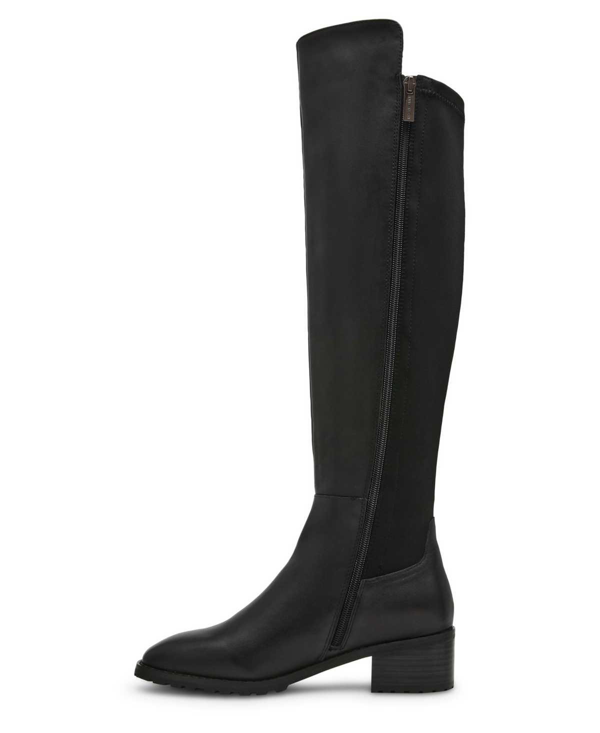 Anne Klein Candela Riding Boot In Black Leather