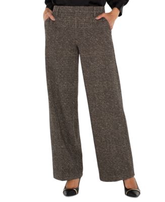 【THE MOZZ】Herringbone Wide Slacks Herringbone Wide Pants