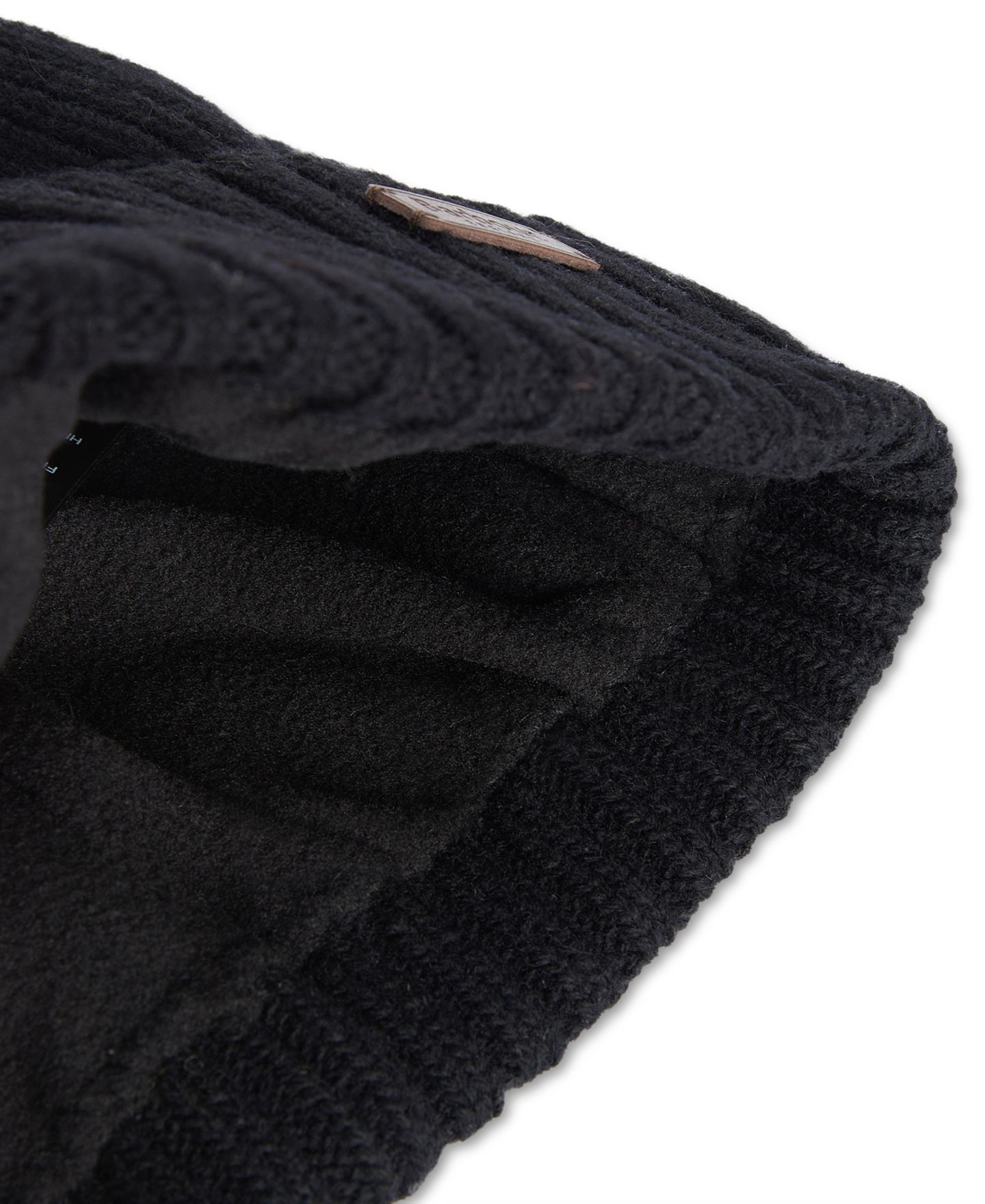 Мужская шапка Barbour Carlton Beanie, цвет: Чёрный — фото 3
