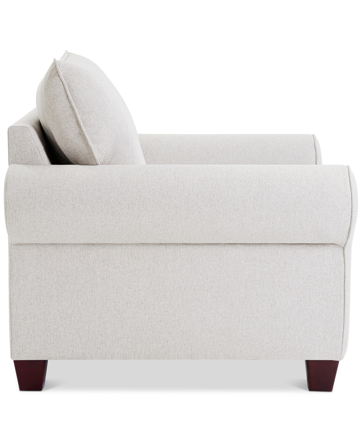 Macy's Saeville 43" Fabric Chair, Created For  In Pearl