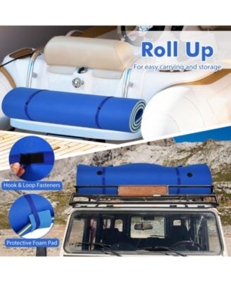 9' x 6' 3 Layer Floating Water Pad Foam Mat -Blue