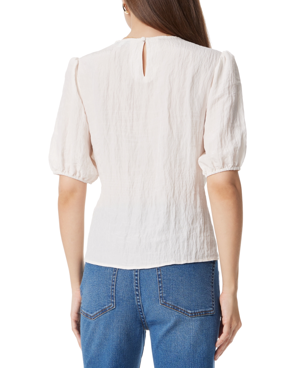 Sam Edelman Women's Dakota Ruffle Puff-Sleeve Top