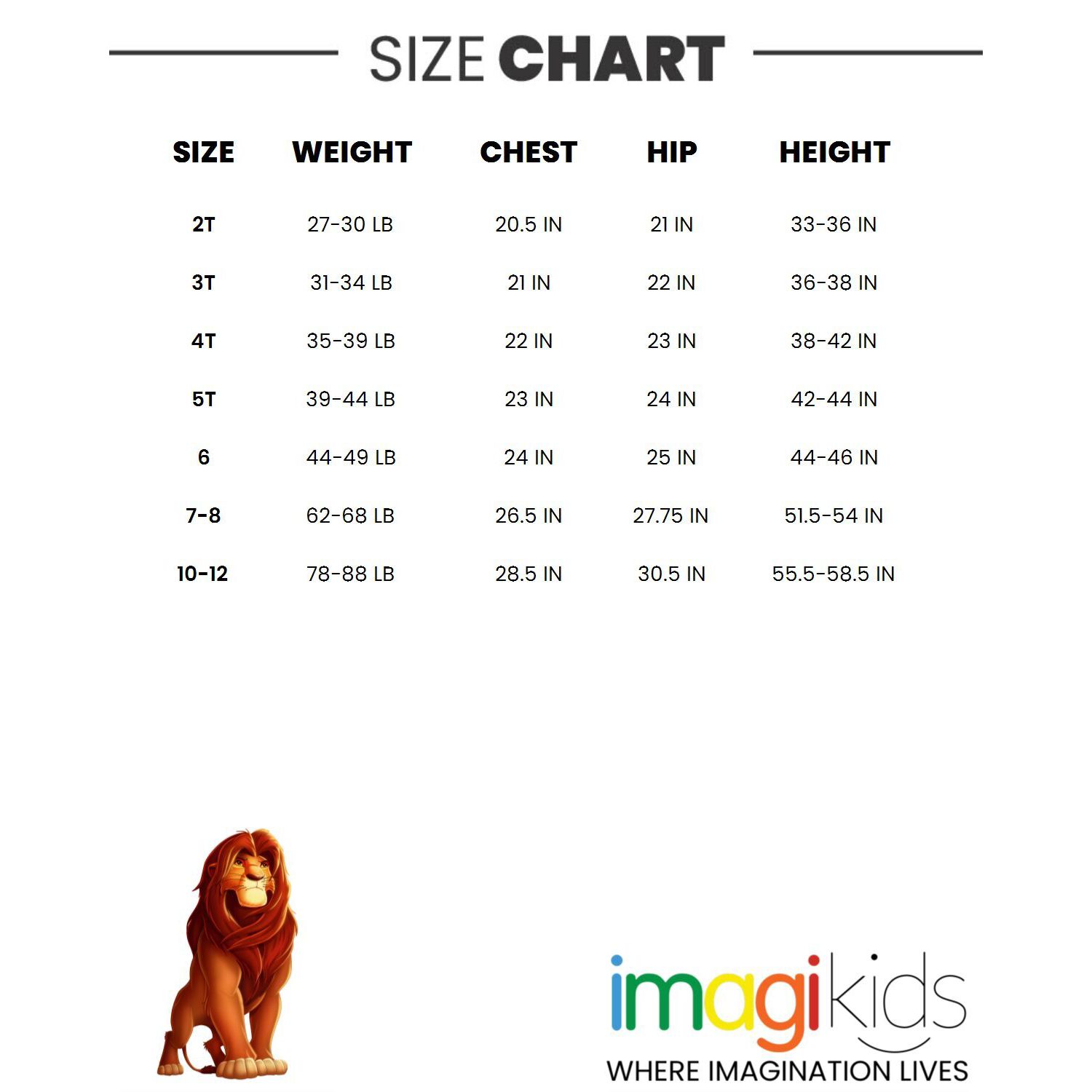 Toddler Boys Simba 2T -5T Short Sleeve Birthday T-Shirt