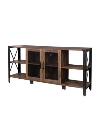 Industrial Farmhouse TV Stand for Living Room & Bedroom