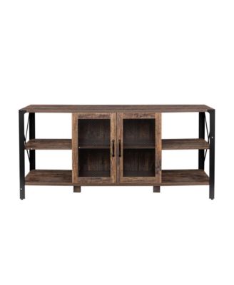 Industrial Farmhouse TV Stand for Living Room & Bedroom