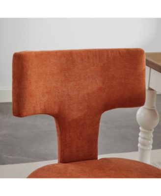 Set of 2 Fabric Mid Century Modern Dining Chairs