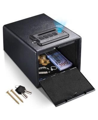 Handgun Safe for deals Pistol Security Biometric Fingerprint Keypad Lock Box *SEE NOTE