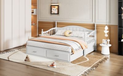 Streamdale Twin Daybed with Trundle, Storage & Extension, Grey (Arrives 9.12)