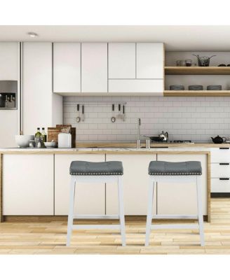 Set of 2 Backless Counter Stools