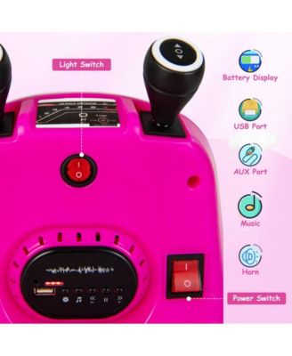 6V Bumper Car for Kids Toddlers Electric Ride On Car Vehicle with 360° Spin-Red