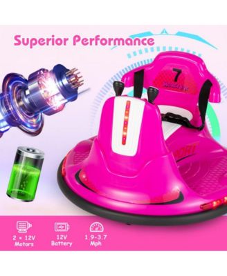 6V Bumper Car for Kids Toddlers Electric Ride On Car Vehicle with 360° Spin-Red