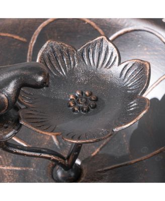 Simplie Fun Vintage Copper Bird Bath For Garden Delight