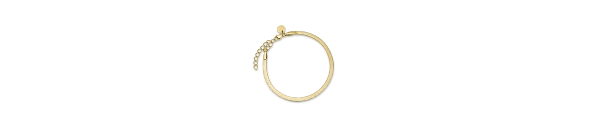 Snake Bracelet In Rhodium Plated Stainless Steel - Gold