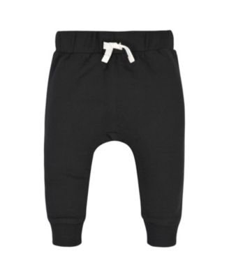 Toddler Boys Green and Black Premium Joggers, 3-Pack