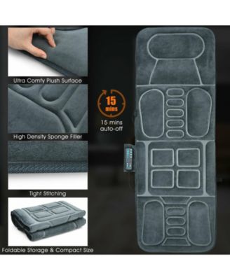Foldable Massage Mat with Heat and 10 Vibration Motors