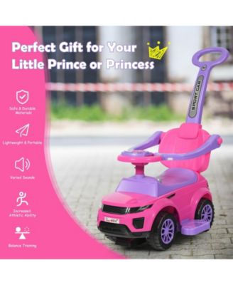 3 In 1 Ride on Push Car Toddler Stroller Sliding Car with Music