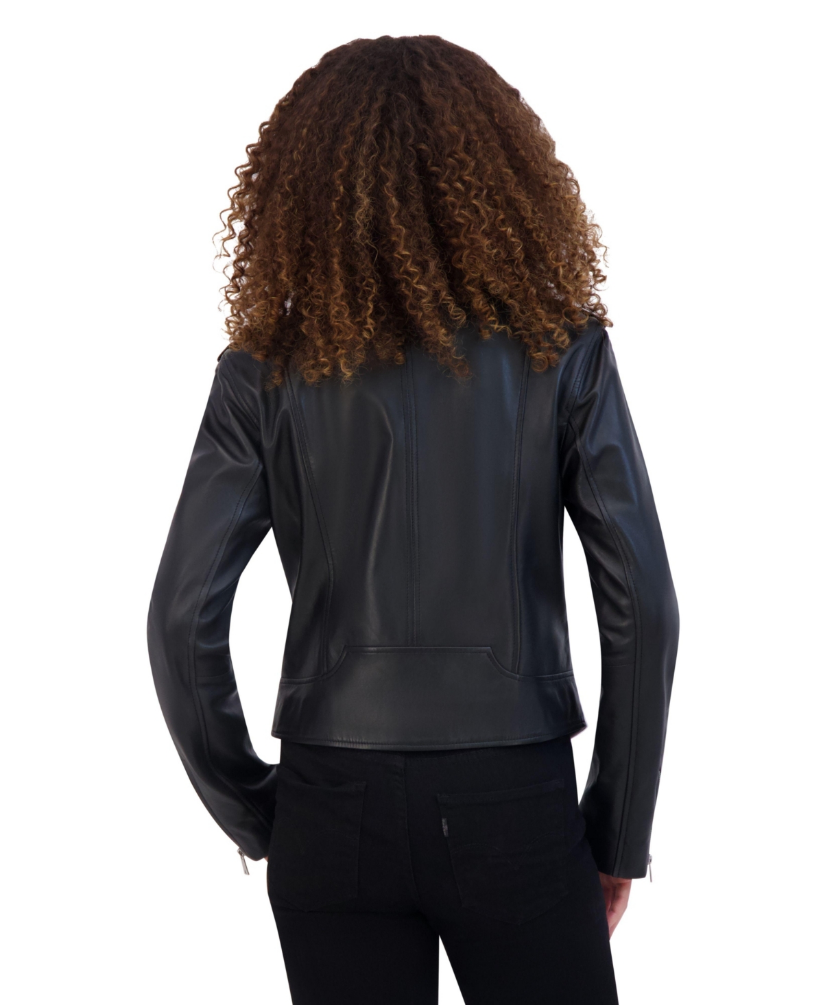 Andrew Marc Women's Bijou Asymmetrical Moto Leather Jacket