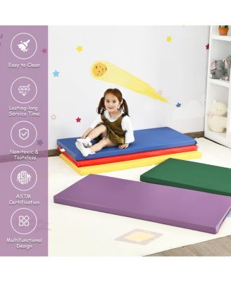 5 Pack 2 Inch Toddler Thick Rainbow Rest Nap Mats