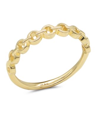 Cable Link Ring in 14K Gold, Size 7, approx. 1.6 grams