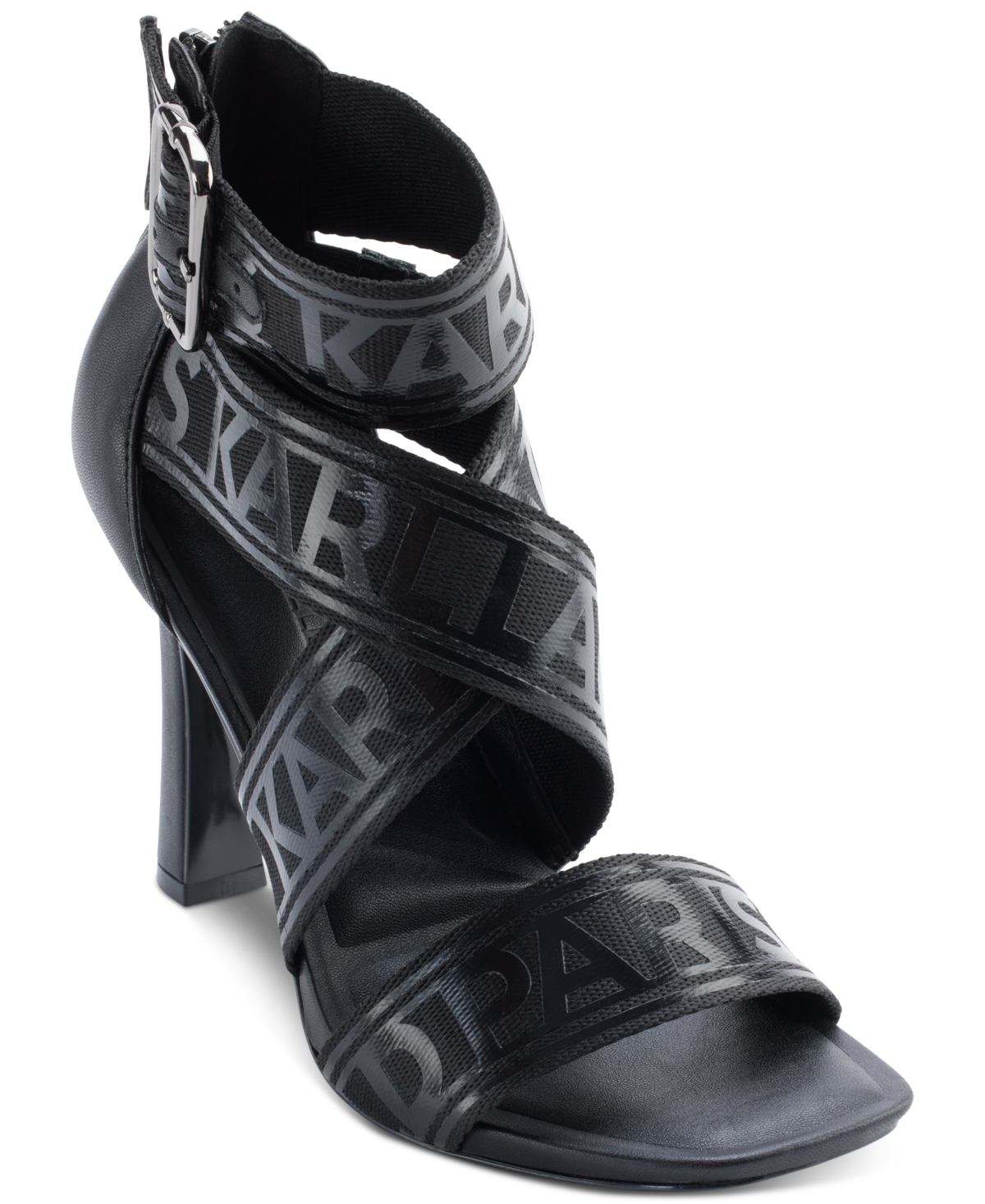 Shop Karl Lagerfeld Women's Careliz Strappy Sandals In Black