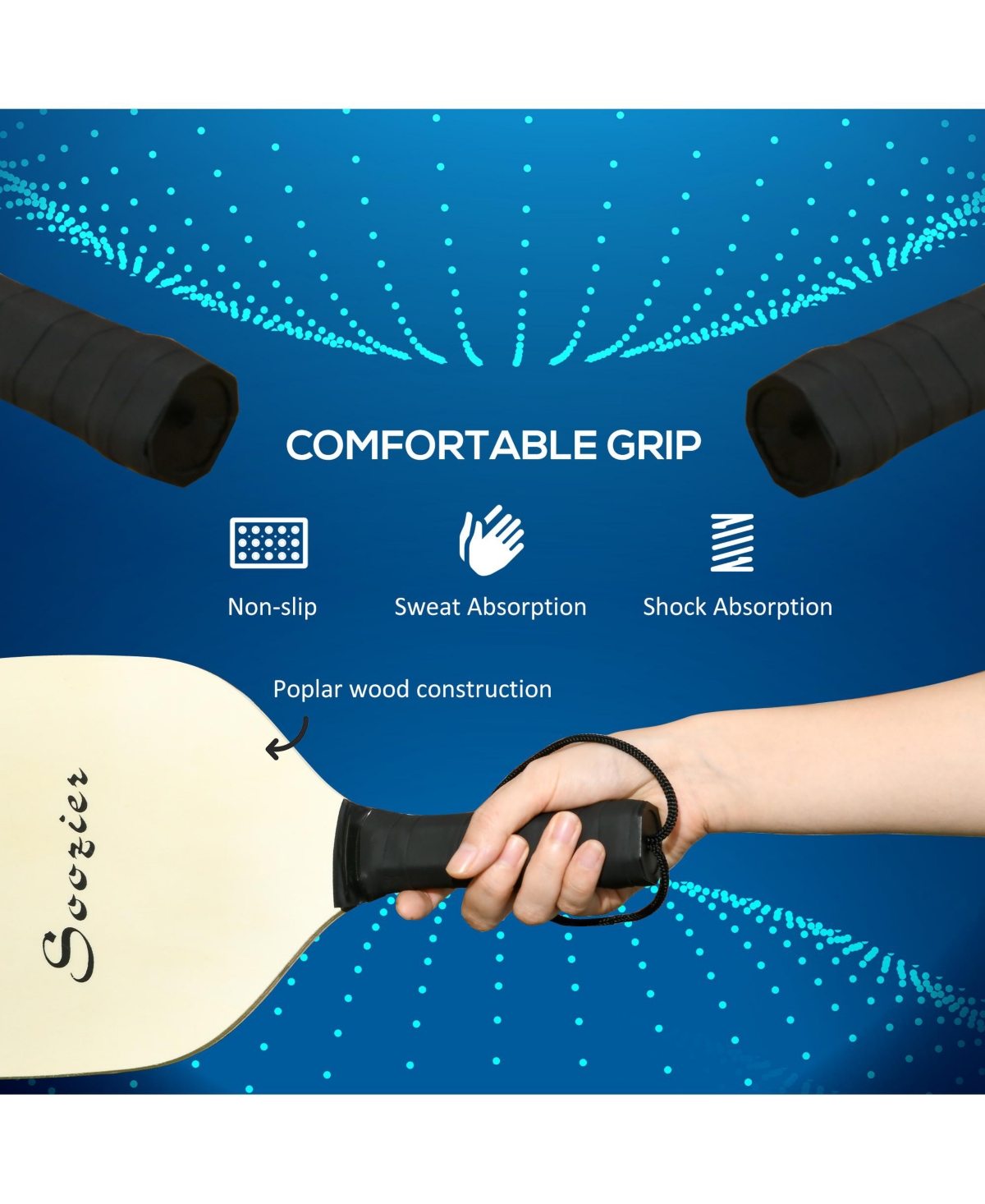 Streamdale Furniture Pickleball Starter Kit with Portable Net and Equipment