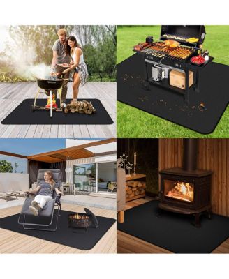 Under Grill Mat Fire Resistant Oil Proof Reusable 50" x 36"