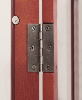 Lighted Display Cabinet with Glass Doors and Adjustable Shelves